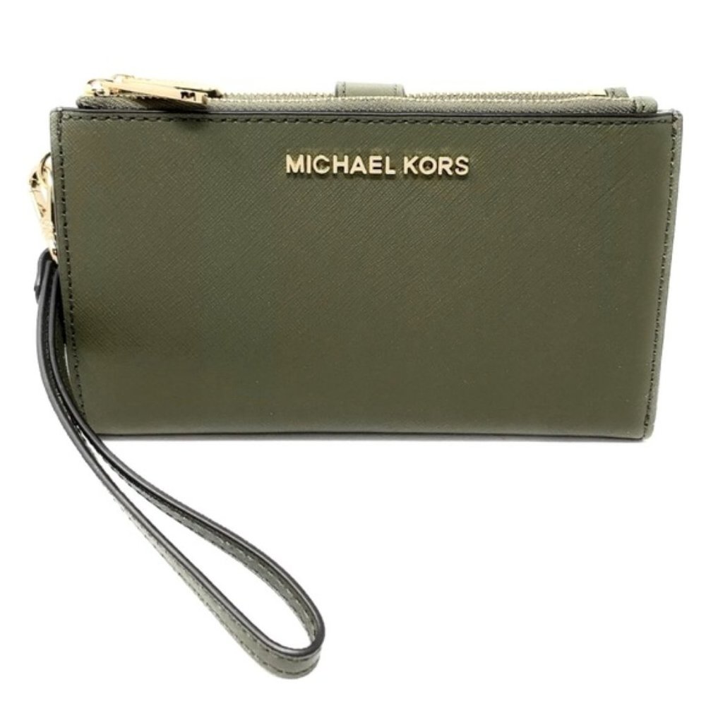 SOLD 🛍MICHAEL KORS LG Jet Set Double Zip Wristlet - Picture 2 of 6